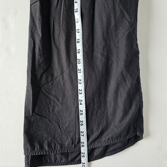 Everlane Black Silky Cotton Tunic Top Size 10 Minimalist Capsule Wardrobe Office - Picture 4 of 5